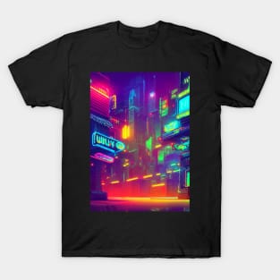 Japan Neon City Lights T-Shirt